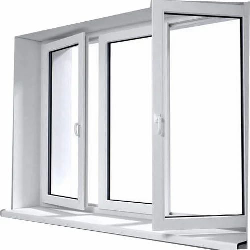10.3 Mm Thick Powder Coated Upvc Glass Window For Exterior Use