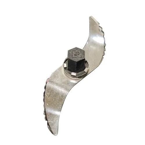 Silver 150 Grams Weight 2 Blade Stainless Steel Mixer Blade