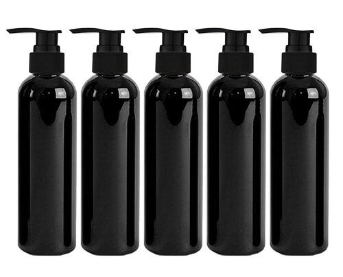 Transparent 200Ml Multi-Purpose Black Sanitizers Pump Bottle