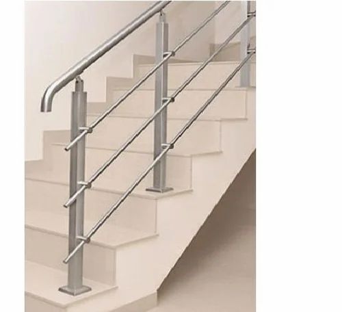 3.6mm Thick Rust Proof Polished Finish Stainless Steel Balustrade