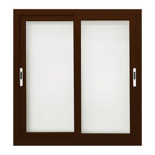 Silver 3X2 Foot Rectangular 12.1 Kilogram Paint Coated Aluminium Sliding Window