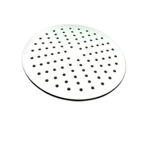 Silver 5 Inch Diameter Round Screwed Connection Bathroom Shower