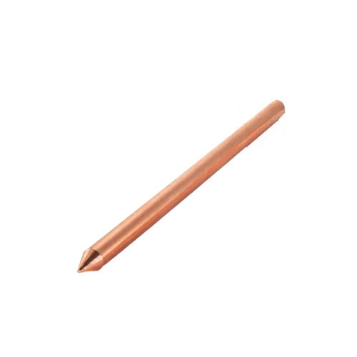 Reddish Brown 8 Mm Thick Matt Round Copper Clad Steel Chemical Earthing Rod For Electrical Use