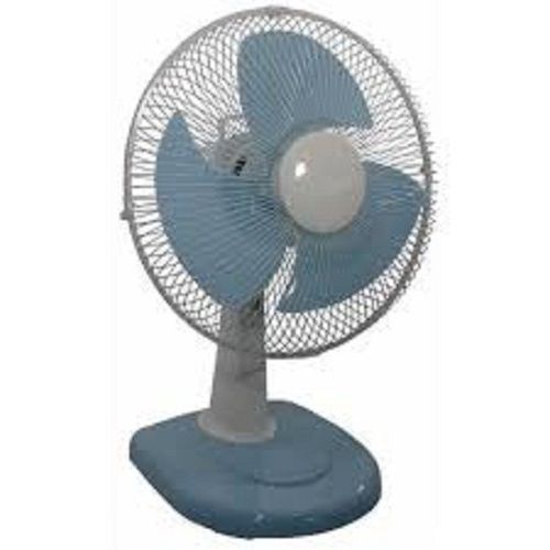 Grey Plastic 220 V 50 Hz Steel 3 Blade Table Fan Blade Diameter: 9 Inch (In)