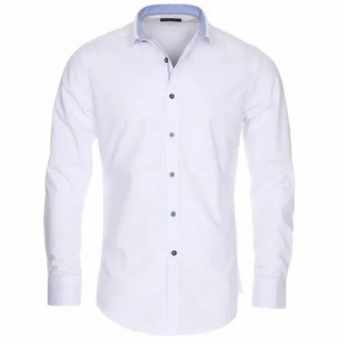 Mens Plain Full Sleeves Classic Collar Casual Wear Shirt