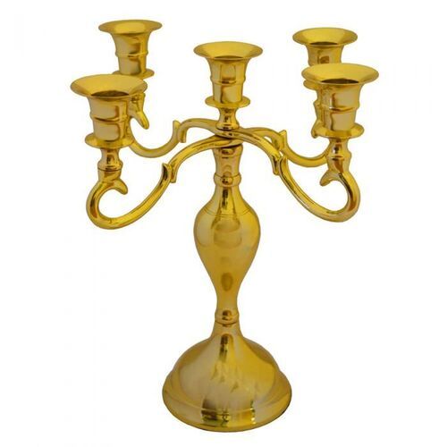 Non Rusted Decorative Brass Candle Holder For Home Decor