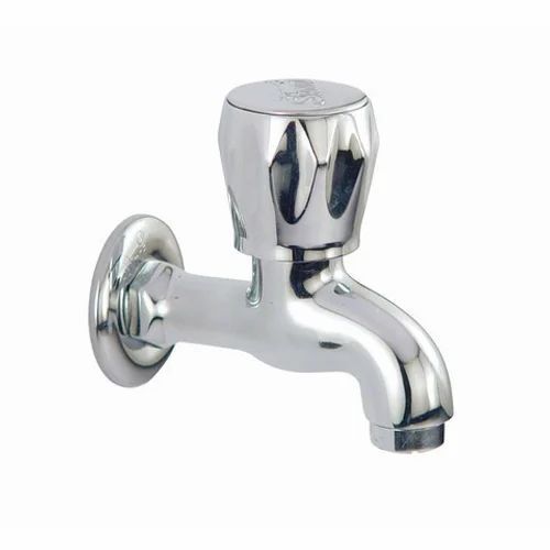 Silver Wall Mounted Rust Resistance Polished Glossy Stainless Steel Bathroom Tap