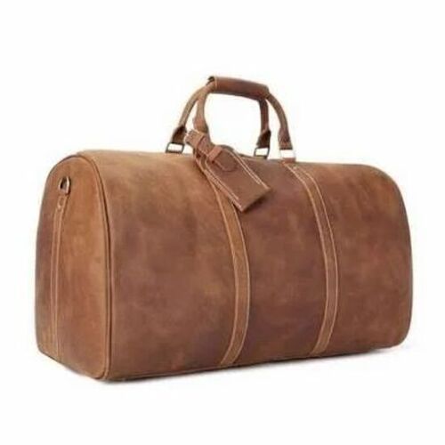 Waterproof Matte Finished Plain Synthetic Leather Duffle Bag For Travelling Use