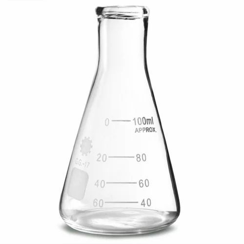 Glass 100 Milliliter Capacity Transparent Laboratory Glassware For Chemical Industry Use