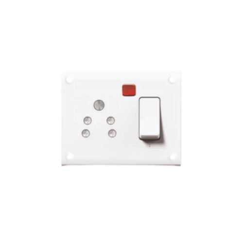 2 X 2.5 Inch 240 Volt Matte Finish Polypropylene Modular Switch