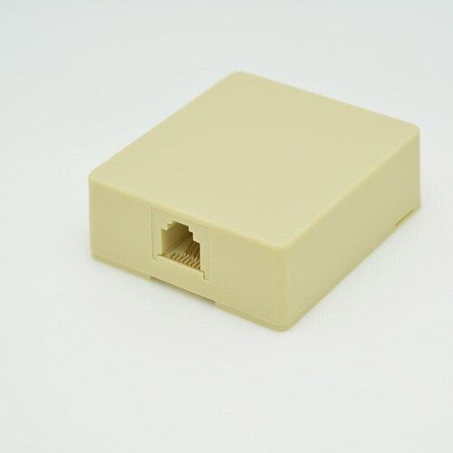 24G Beige Telephone Rossette Box Dimension(L*W*H): 2X2X3 Inch (In)