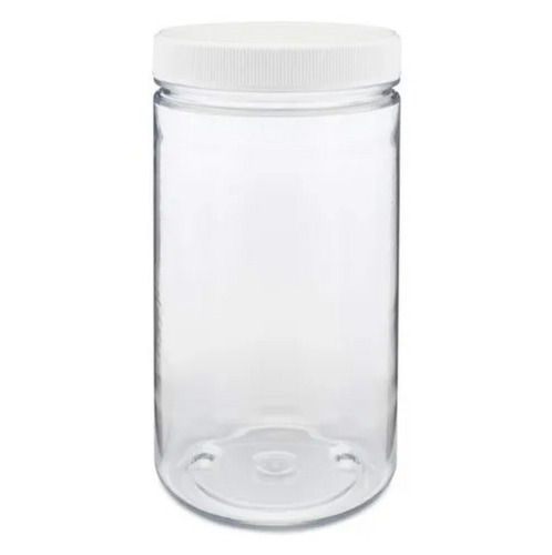 300 Grams Capacity Screw Cap Round Pet Plastic Jar