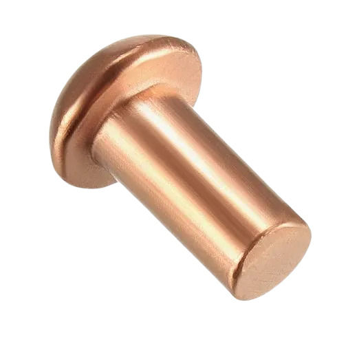 4 Mm Thick Corrosion Resistance Copper Round Head Tubular Rivet For Fittings Use