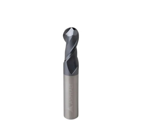 Grey 8 Mm Thick 50 Hrc Hardness Carbide Ball Nose Cutter For Industrial Use