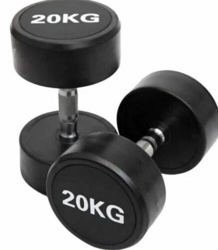 Matte Finished Rubber Material Dumbbells For Exercise And Fitness Application: Gain Strength