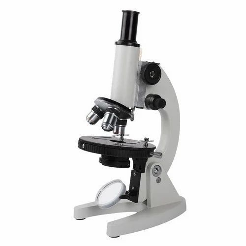 White And Black Semi Automatic Aluminum Body Binocular Laboratory Microscopes