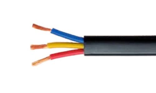  Black Copper 4 Sq Mm Pvc 1100 V 3 X 4.0 Sqmm 3 Core Flat Cable Application: Power Station