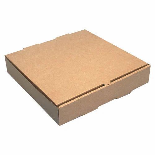 00 12X8X2 Inches Rectangular Matte Finished Kraft Paper Corrugated Pizza Box