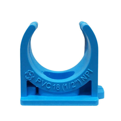 Blue 5 Mm Thick 2 Inches Rectangular Pvc Pipe Clip For Fixing Use