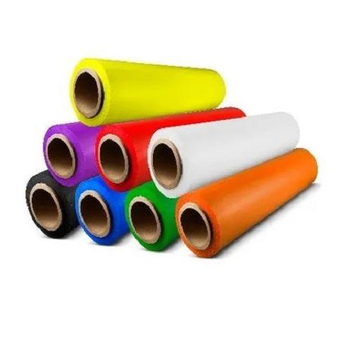 5 Mm Thick Single-Layer Color Coated Stretch Film Rolls  Film Length: 90  Meter (M)