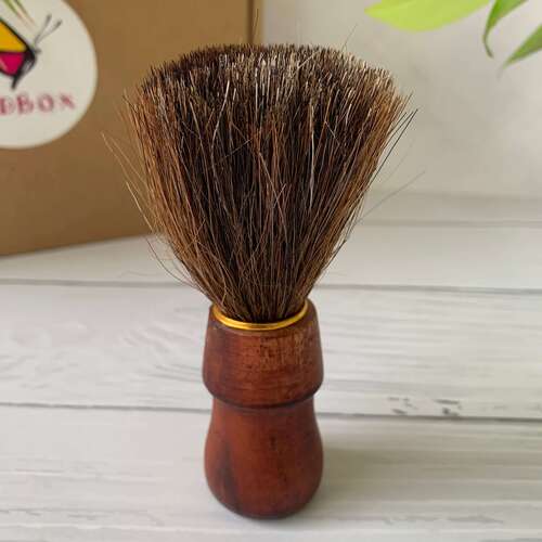 Eco Friendly Natural Wooden Shaving Brush Blade Material: Stainless Steel