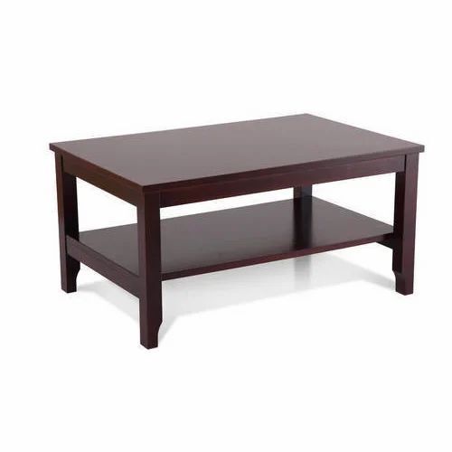 Handmade Eco Friendly Rectangular Matte Finished Wooden Coffee Table