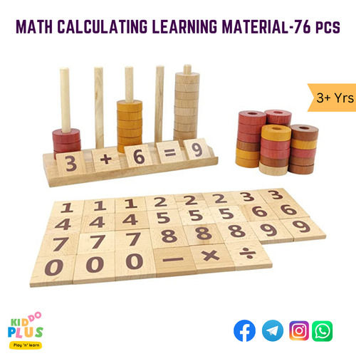 Wooden Toy Math Calculating Learning Material  Age Group: 3+Yrs