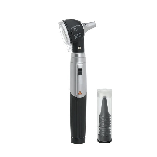 Fibre Optic LED Otoscope - Manual Operation, Up to 10 Hours Battery Life | Ideal for ENT Examination, Portable Design, 1-Year Warranty