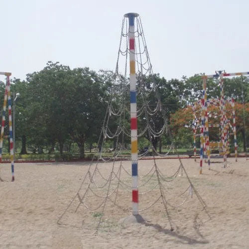 Mild Steel Chain Pole Climbing For Playground