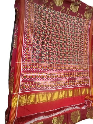 Red Premium Quality And Lightweight Soft Banarasi Patola Saree For Women