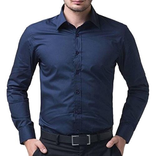 Premium Quality Plain Full Sleeve Casual Wear Cotton Shirts For Men