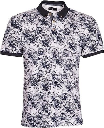 Printed Polo Neck Short Sleeve Cotton T Shirt For Men Age Group: Above 18