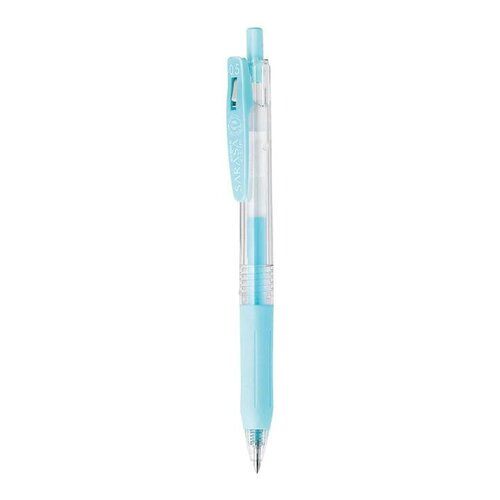 Light Blue 10 Grams Leak Proof 6.5 Inches Glossy Plastic Body Gel Ink Pen