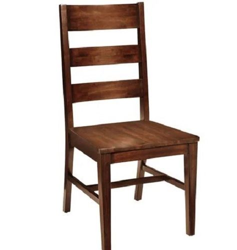 2.5 Feet High Teak Polished Wooden Dining Chair