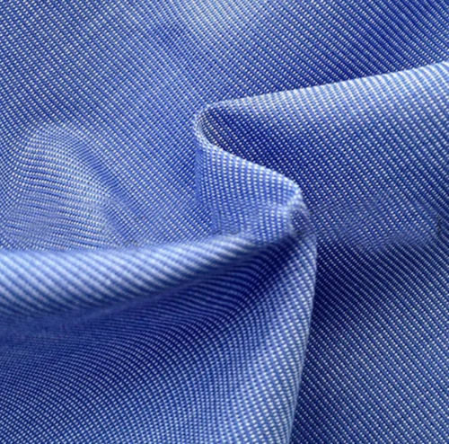 Blue 840 Yards Count 150 Gsm 45 Inches Wide Cotton Shirting Fabric