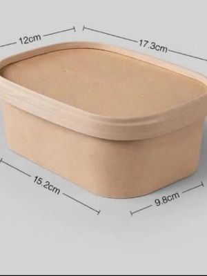 Matte Lamination Eco Friendly Food Packaging Paper Container