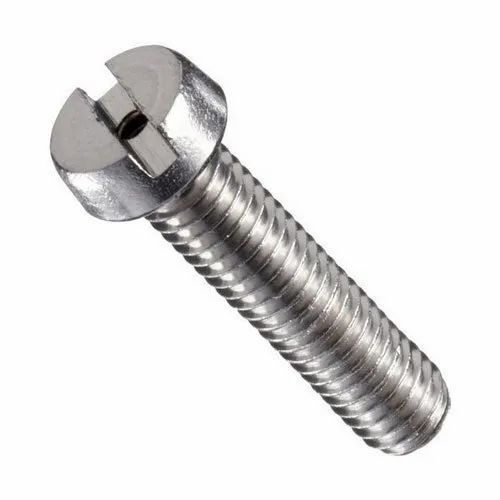 Silver Full Threaded Galvanized Stainless Steel Slotted Cheese Head Screw