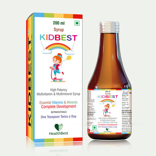 Kidbest High Potency Multivitamin and Multimineral Syrup - 200ml