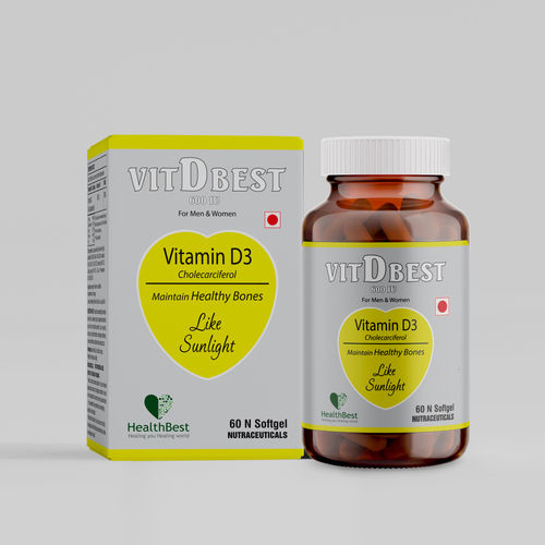 Vitamin D3 Cholecarciferol Softgel Capsule