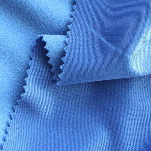 Blue Washable And Skin Friendly Plain Super Poly Fabric For Clothing Use