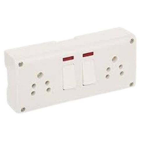 White Ip55 Protection Plastic Single Phase Electric Switch Board