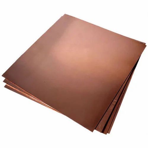 Golden 1.8 Mm Thick 50 Hrc Square Polished Finish Copper Sheet