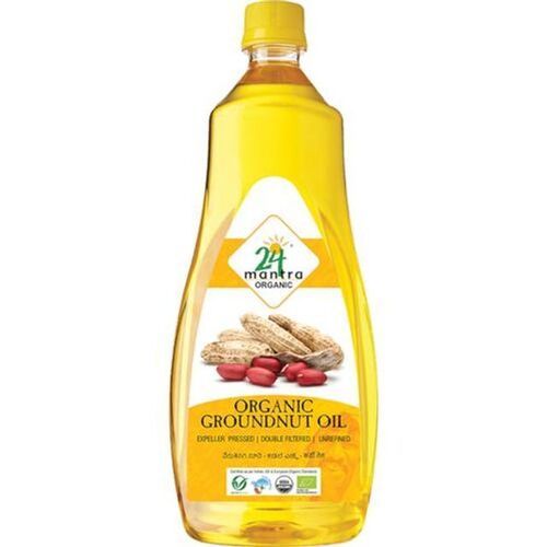 1 Liter Pack Pure Hydrogenated Cold Pressed Organic Groundnut Oil