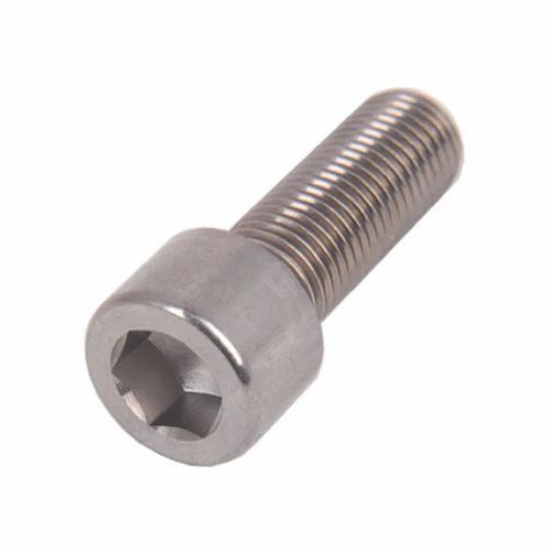 Silver 10.2 Mm Thick Polished Finish Stainless Steel Hexagon Head Bolt