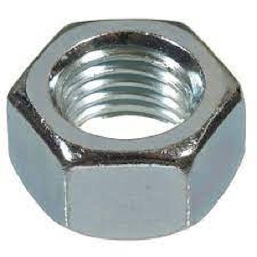 Silver 10 Mm Height Round Aluminum Hex Nuts