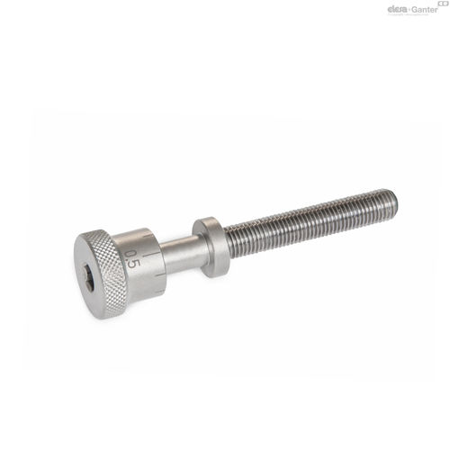 Silver 3.8 Mm Thick Corrosion Resistance Polished Stainless Steel Adjusting Screw