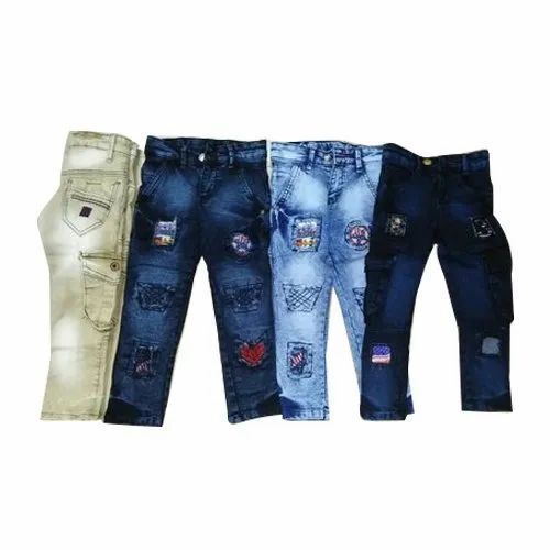 Boy Fashion Blue Denim Jeans For Casual Wear