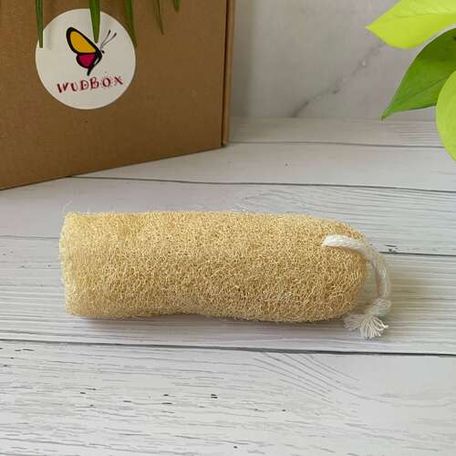 Environmental Friendly Cylindrical Natural Loofah Scrubber