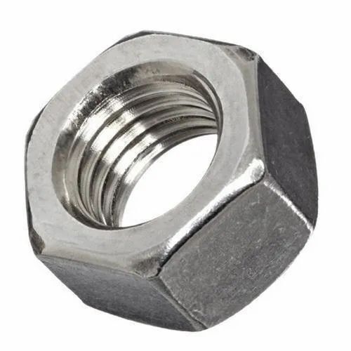 Silver Galvanized Stainless Steel Hexagonal Nut