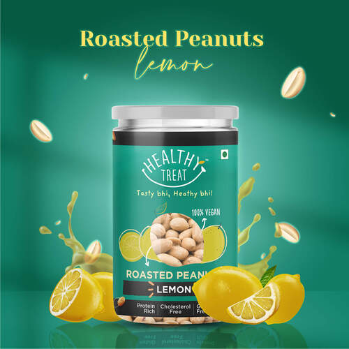 Healthy Treat Flavored Lemon Roasted Peanut, 200gm 